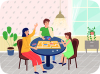 family playing board game at table.jpg