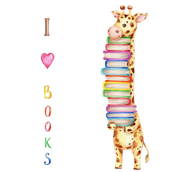 i love books with giraffe.png