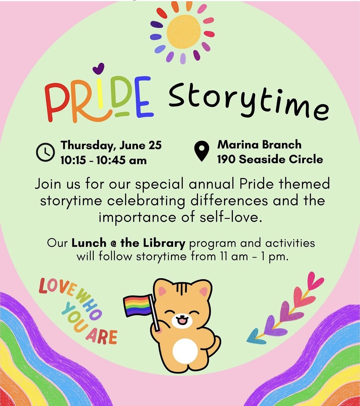 Pride Storytime in Marina